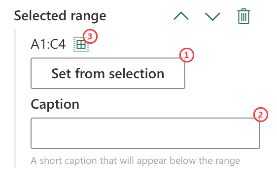 Pubilsheet Add-in Range Selection Element